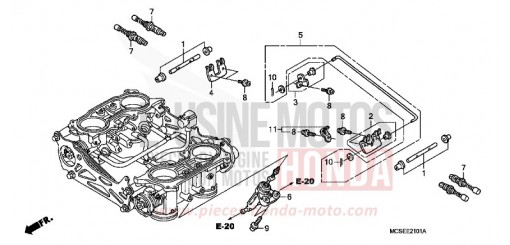 THROTTLE BODY (COMPONENT PARTS) ST13009 de 2009